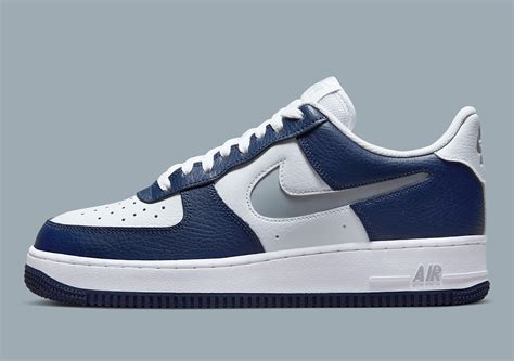 navy nike air force 1.